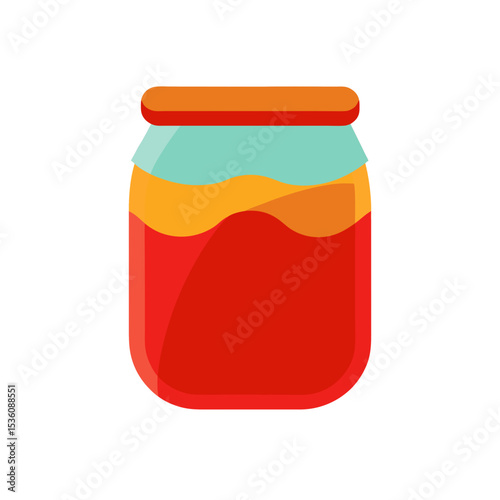 jam jar on white background .svg