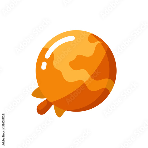 caramel candy on white background  