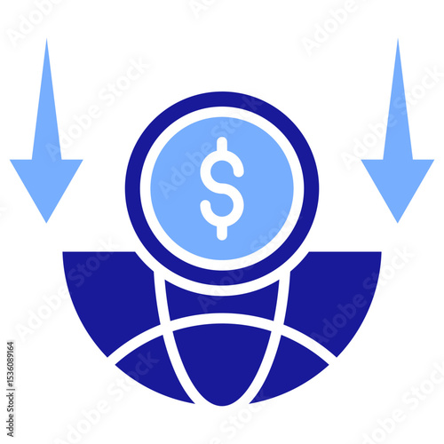 Economic Down Icon