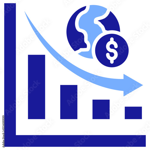 Economic Contraction Icon