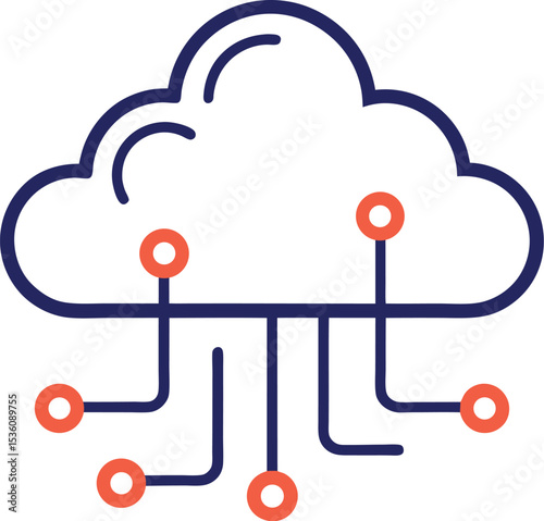 cloud computing concept illustration design