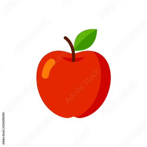 baked apple on white background .svg