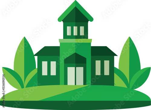 green house vector