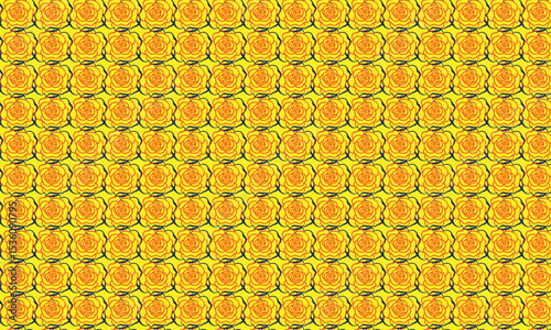 Seamless yellow line pattern with honeycomb texture