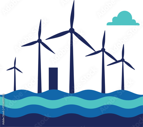 wind turbine in the wind
