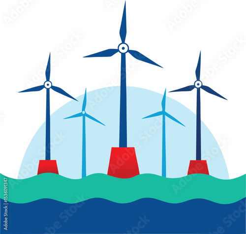 wind turbines in the field