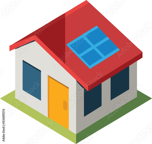 green house with blue sky