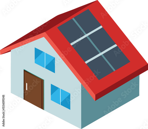 house on a white background