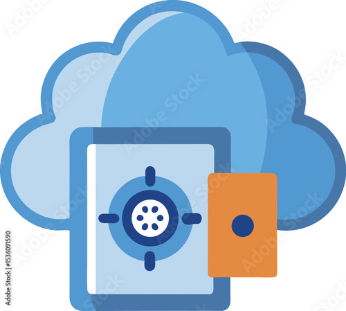 cloud computing concept illustration design