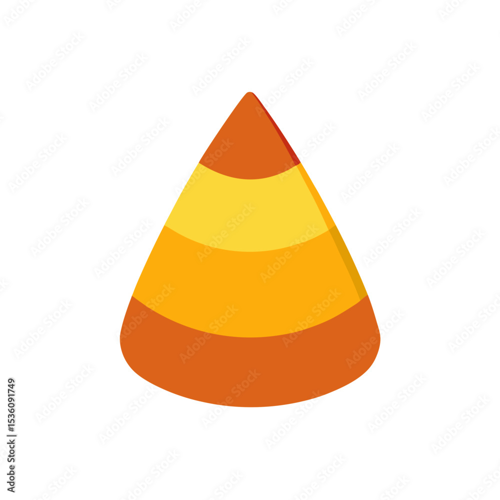 Fototapeta premium candy corn on white background 
