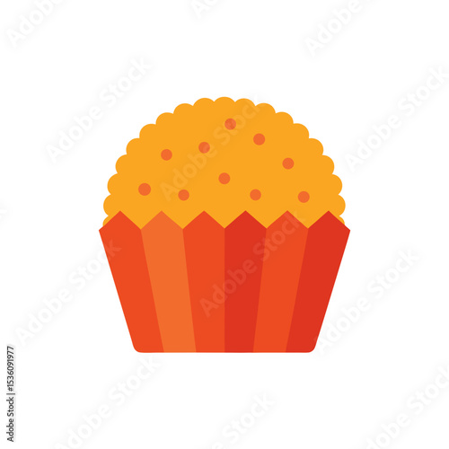 cupcake liner with crumbs on white background.svg