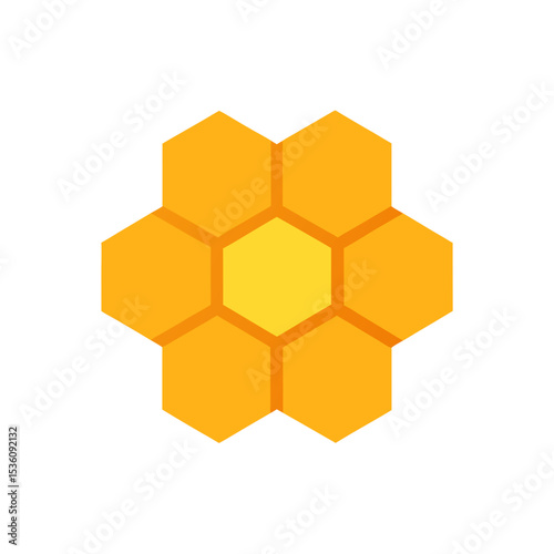 honeycomb piece on white background .svg