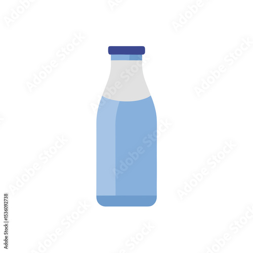 milk bottle on white background .svg