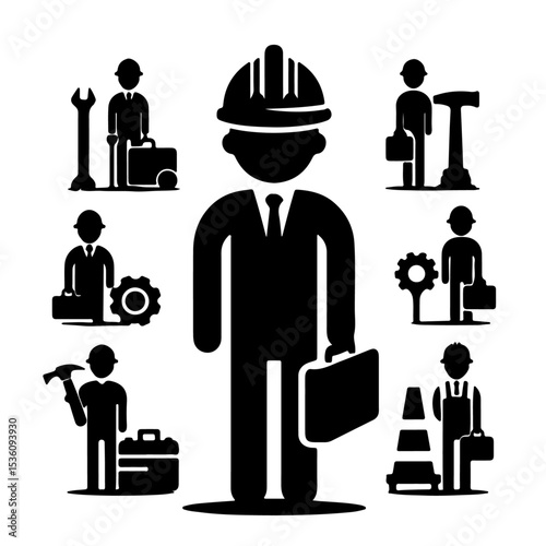 worker silhouette