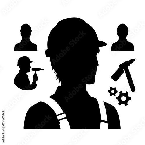 worker silhouette