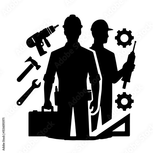 worker silhouette