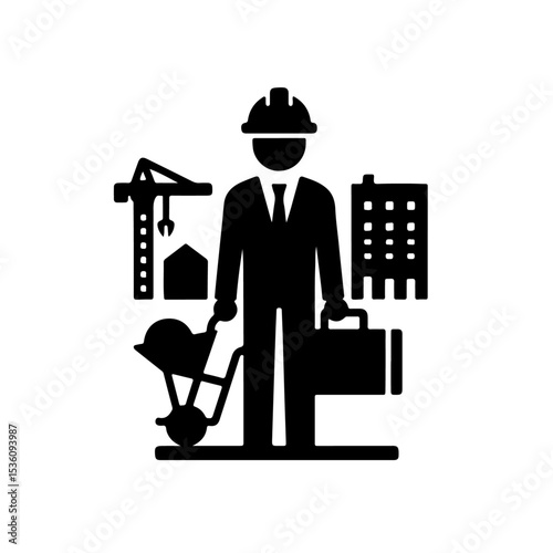worker silhouette