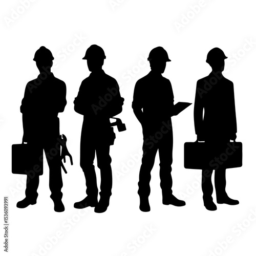 worker silhouette
