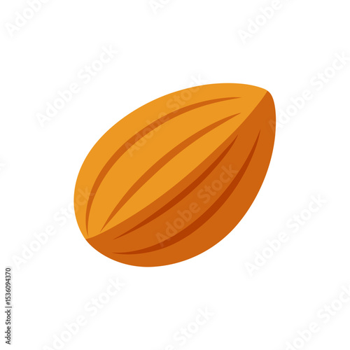 sugar coated almond on white background .svg