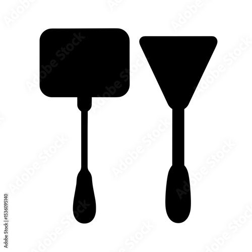 Pet grooming tools – represents animal grooming or fur care, solid icon