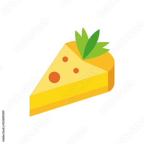 pineapple upside down cake slice on white 
