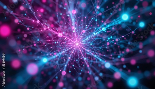 Unique round light background image, lighting, abstract, digital, banner texture advertising poster