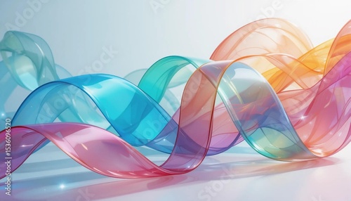 Abstract Wave Background Image, Curved, Unique, Banner Texture Advertising Poster