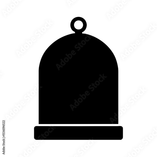 Bird cage icon – represents pet bird housing or transport, solid icon