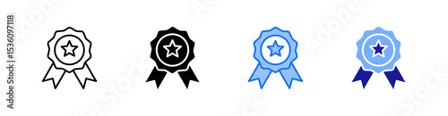 Quality Multiple Style Icon Set Vector 