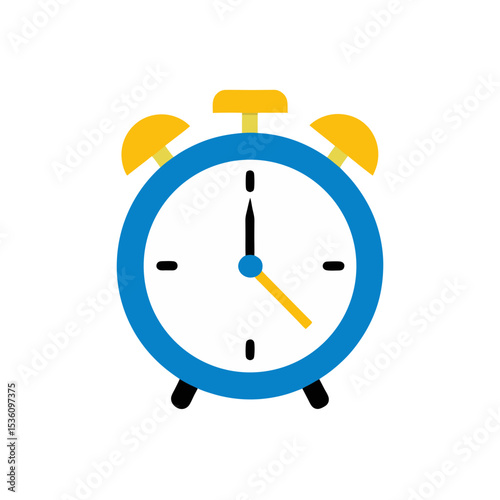alarm clock on white background  .svg