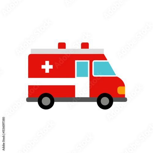 ambulance on white background  .svg