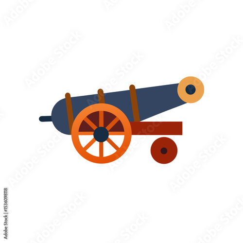 cannon on white background  .svg