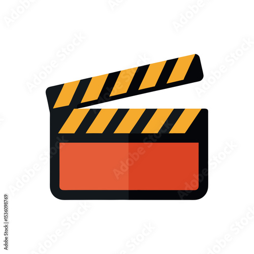 clapperboard on white background  .svg