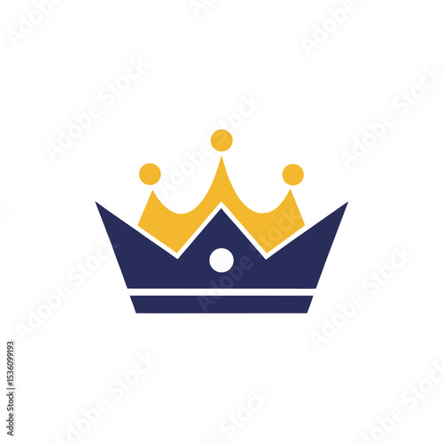 crown on white background   