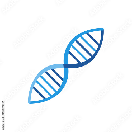 dna helix on white background   