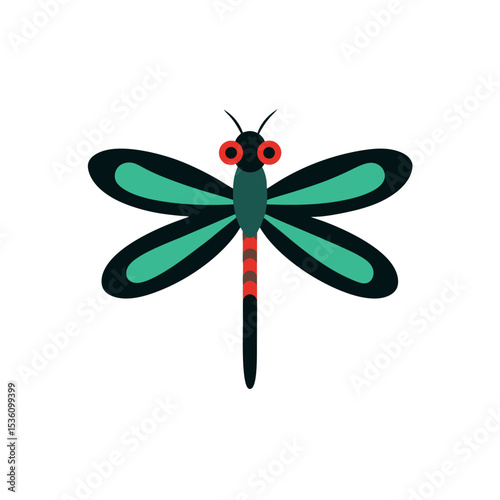 dragonfly on white background  .svg