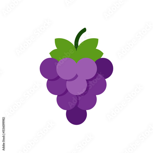 grapes on white background  .svg