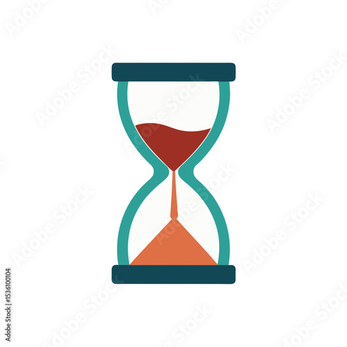 hourglass timer on white background  .svg