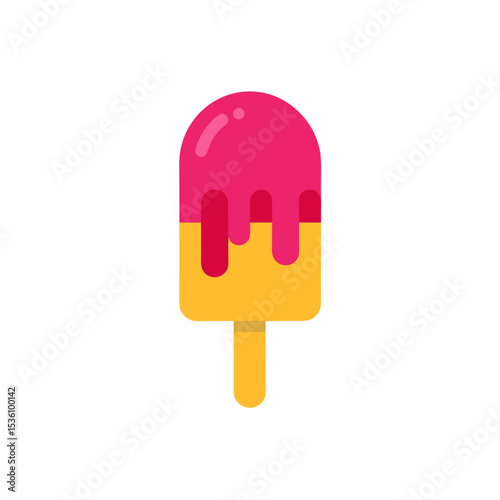 ice cream popsicle on white background  .svg