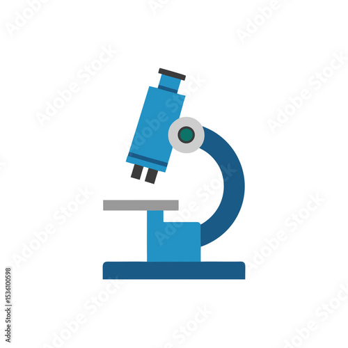 microscope on white background  