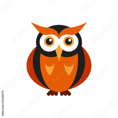 owl on white background  .svg
