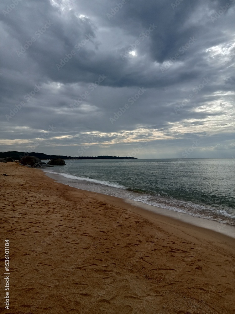 Fototapeta premium beach at sunset