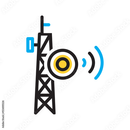 Vector multi color icon for Infra