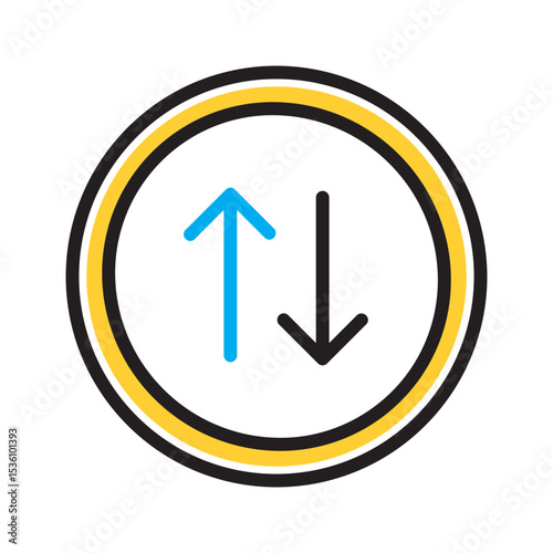 Vector multi color icon for 4g