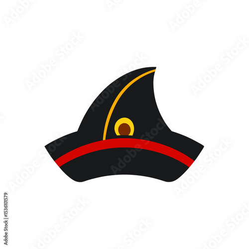 pirate hat on white background  
