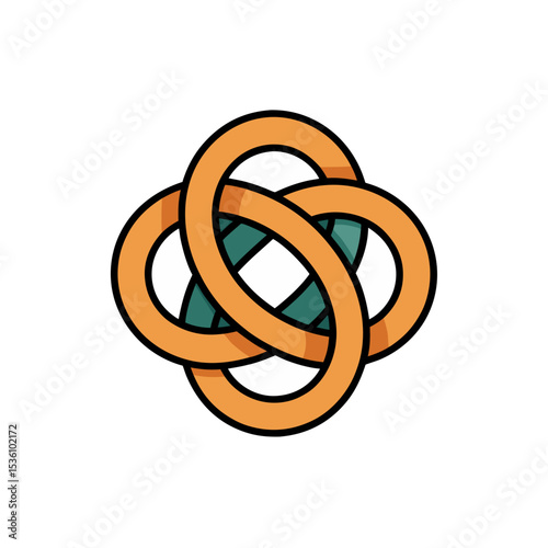 rope knot on white background  .svg