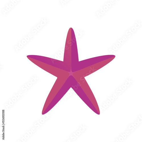starfish on white background  