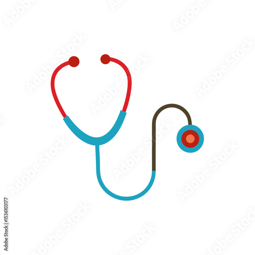 stethoscope on white background 