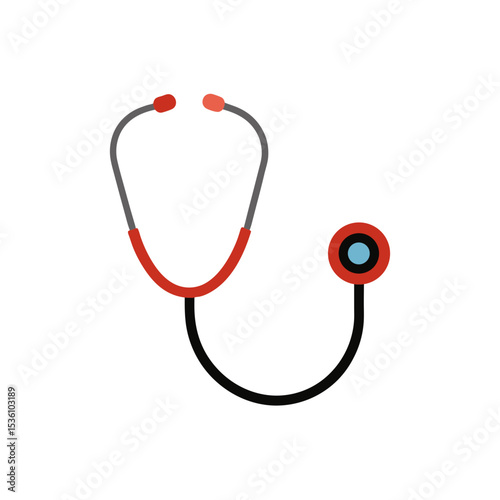 stethoscope on white background  .svg