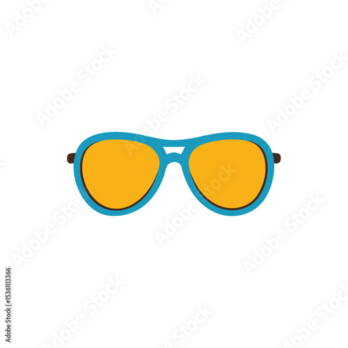 sunglasses on white background